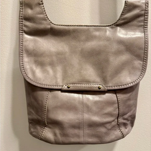 HOBO Gray with interior Geometric Orange and Blue Bag - Picture 1 of 4